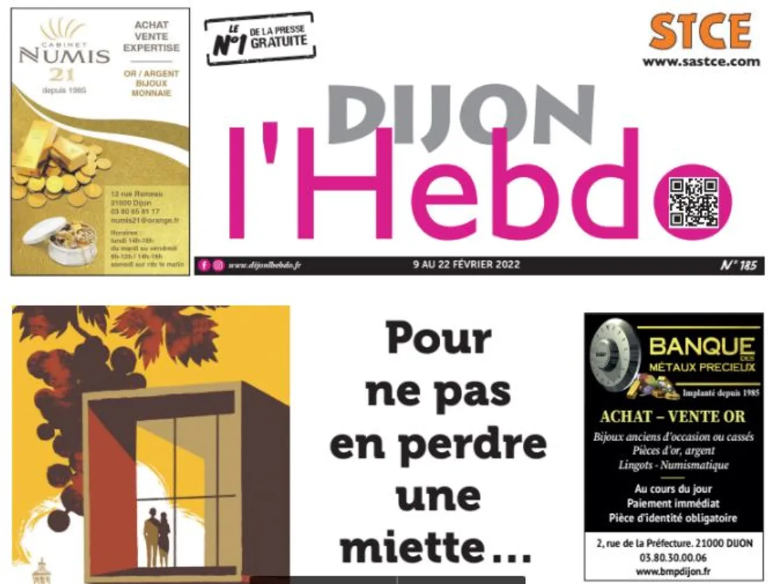 La Une du nouveau numéro de Dijon l'hebdo 